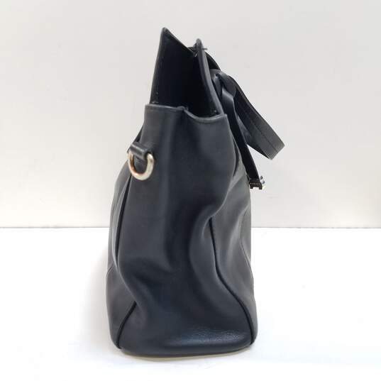 Radley London Black Leather Shoulder Satchel Bag image number 6