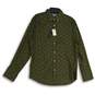 NWT Banana Republic Mens Green Spread Collar Long Sleeve Button-Up Shirt Size M image number 1