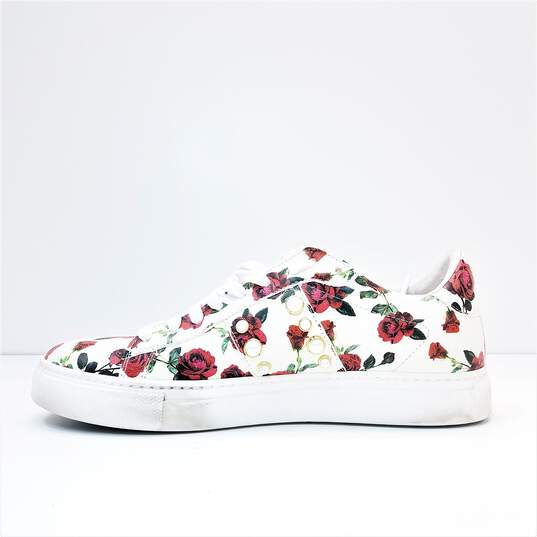 Buy the Stokton Italy Floral Roses Pearl Sneakers Shoes Women's Size 41 |