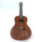 Luna Brand UKE TC MAH Model Wooden 4-String Concert Ukulele w/ Soft Gig Bag image number 2