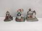 Bundle of 10 International Resources LLC Village Buildings Ceramic Figurines image number 3