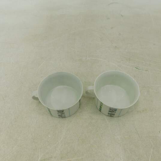 Vintage MCM Rosenthal Hans Theo Baumann Grunewald Tea Cups & Saucers Set of 4 image number 8