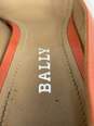 Authentic BALLY Orange Leather Pump W 7 image number 5