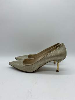 Prada Gold Pump Heel Women 8.5 alternative image
