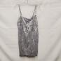 Bcbgmaxaria Silver Sequence Mini Dress Size 6 image number 1