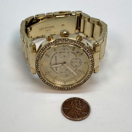 Designer Michael Kors Parker MK-5354 Stainless Steel Analog Wristwatch image number 2
