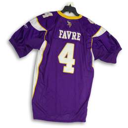 NWT Reebok Mens Jersey NFL Equipment Minnesota Vikings Favre #4 Purple Yellow 54 alternative image