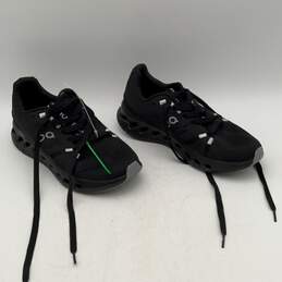 UQ Mens Cloudsurfer Black Silver Low Top Round Toe Lace-Up Sneakers Shoes Sz 8 M