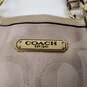 Coach Gallery Signature Metallic Gold Lurex Tote Bag F19664 image number 2