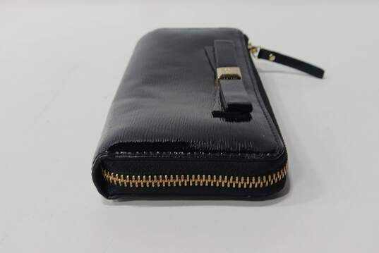 Kate Spade Black Patent Leather Zip Wallet image number 4