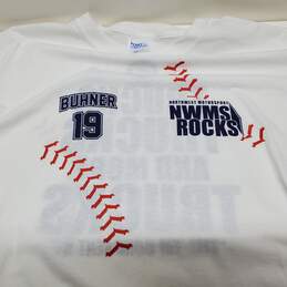 Seattle Mariner Jay Buhner White T Shirt 2XL Baseball alternative image