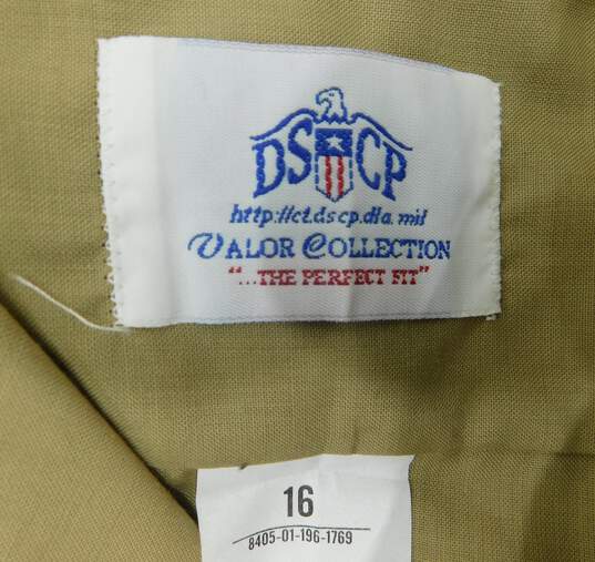 2 US Military DSCP Men's Button-Up Short Sleeve Shirts Size 16 image number 4