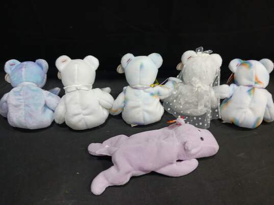 6PC TY Beanie Baby Stuffed Toy Bundle image number 2