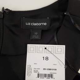 Liz Claiborne Black Sleeveless Dress NWT Women's Size 18 alternative image