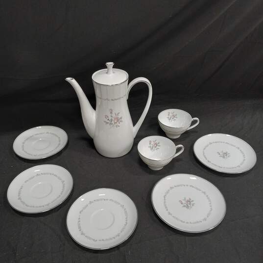 9pcs. Whites Noritake China Set of Tea Cups, Pitchers & Plates image number 7