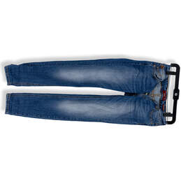 Womens Blue Denim Medium Wash Low Rise Stretch Skinny Jeans Size Small