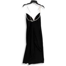 Maeve Womens Black White Sweetheart Neck Pullover Sheath Dress Size Small alternative image