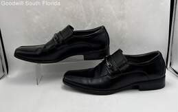 Steve Madden Mens Black Leather Shoes Size 9.5