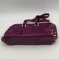 Juicy Couture Womens Purple Leather Double Handle Zipper Shoulder Handbag image number 1