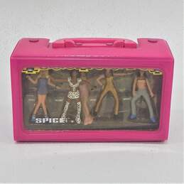 VTG 1998 Spice Girls 3in. Mini Doll Figures Toymax w/ Pink Vinyl Case