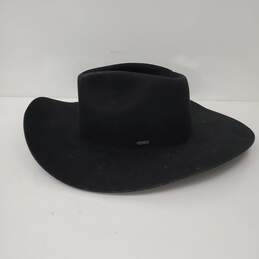 NWT Brixton Black Cowboy Felt Hat Size M 7-1/2