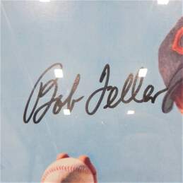 HOF Bob Feller Autographed Poster Cleveland Indians alternative image