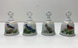 Danbury Mint Song Birds of America Set of 4 Limited Edition Porcelain Bells
