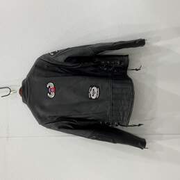 Wilsons Leather Mens Black Open Road Full-Zip Motorcycle Jacket Size XL alternative image