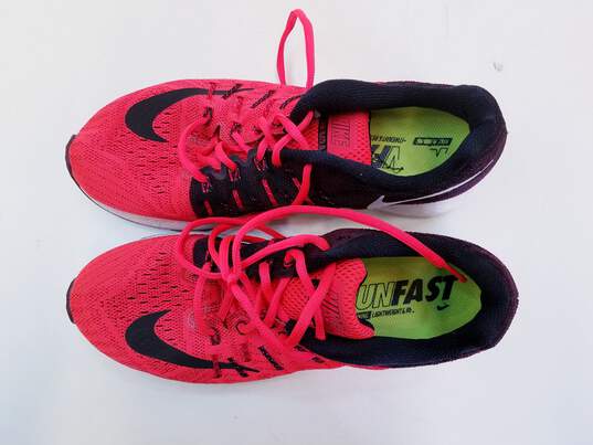 Nike zoom elite 8 red and black athletic sneakers size 8.5 image number 6