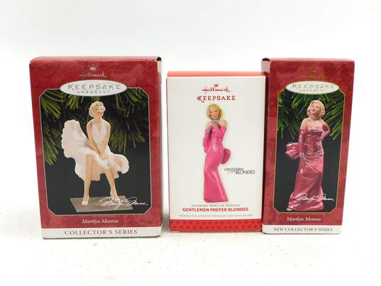 Lot of 3 Hallmark  Keepsake  Marilyn Monroe  Ornament image number 1