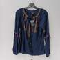 Romeo and Juliet Navy Blue Blouse Size Small W/Tags image number 1
