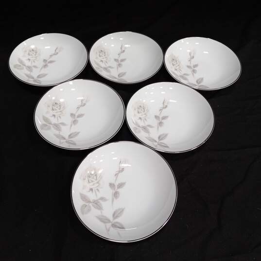 Set of 6 Noritake China Melrose Small Bowls image number 1