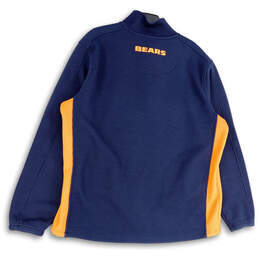 Mens Blue Orange Mock Neck Quarter-Zip Chicago Bears Pullover Jacket XXL alternative image