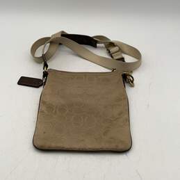 Coach Womens Crossbody Bag Purse Adjustable Strap Inner Pocket Logo Charm Tan alternative image