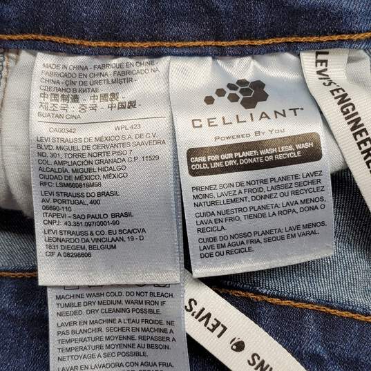 Levi's Premium Navy Blue Cotton Jeans Pants Women's image number 4