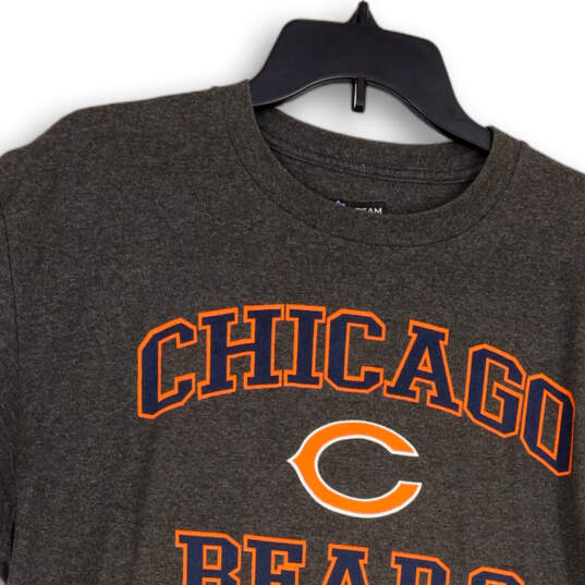 Buy the Mens Gray Graphic Crew Neck Short Sleeve Chicago Bears Team T-Shirt  Size L
