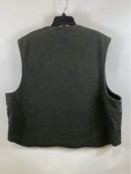 Carhartt Mens Green Cotton Pockets Sleeveless Full-Zip Vest Jacket Size 4XL alternative image