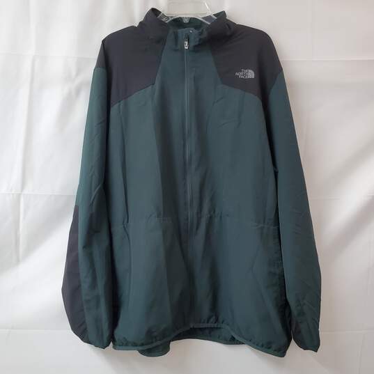 The North Face Men's Green Full-Zip Lightweight Windbreaker Jacket Size XXL image number 1