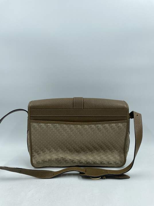 Gucci Vintage - GG Jacquard Crossbody Bag - Brown - Leather