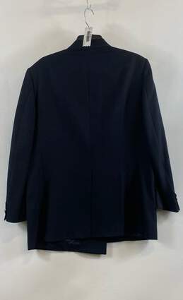 Christian Dior Mens Navy Pockets Notch Lapel Double-Breasted Suit Coat Size L alternative image