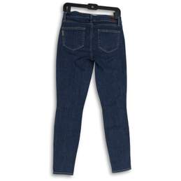 NWT Paige Womens Blue Denim Distressed 5-Pocket Design Skinny Leg Jeans Size 28 alternative image