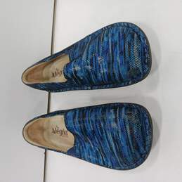 Alegria Women's Blue Leather Clogs Size 38