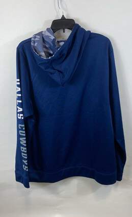 NFL Team Apparel Mens Blue Dallas Cowboys Football Pullover Hoodie Size Large alternative image