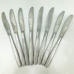 Edward Don & Co BALI Stainless Textured Flatware Set of 8 Loose