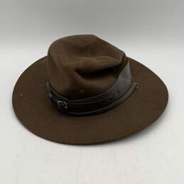 Boy Scouts Of America & Levi's Mens Olive Green Cowboy Hat w/ Brown Leather Belt alternative image