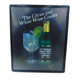 Vintage 1985 California Cooler Citrus White Wine Cooler Bar Ad Light Sign Works
