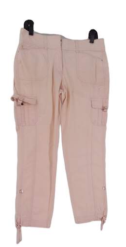 Sonoma Old Moss Green Skimmer Pants Mid Rise Cargo Pockets Women's
