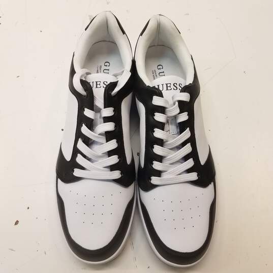 GUESS GMLudolf White Black Lace Up Sneakers Men's Size 12 M image number 5