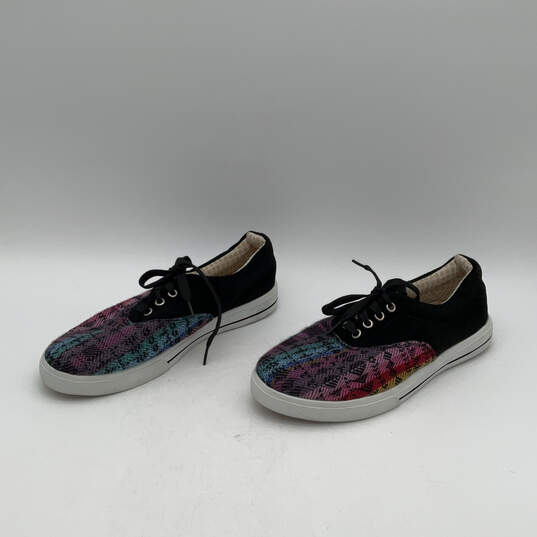 Womens Multicolor Low Top Round Toe Lace-Up Sneaker Shoes Size 10 image number 2