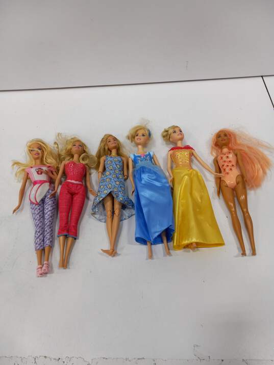 6Pc Bundle of Assorted Fashion Play Dolls image number 1